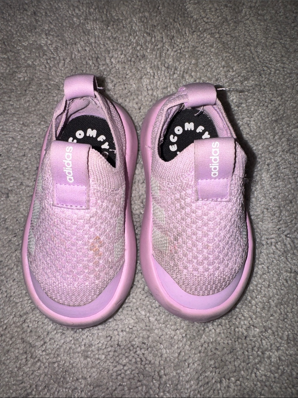 adidas Kids Slip-On Bubble Comfy Sneakers - Light Pink - 6K